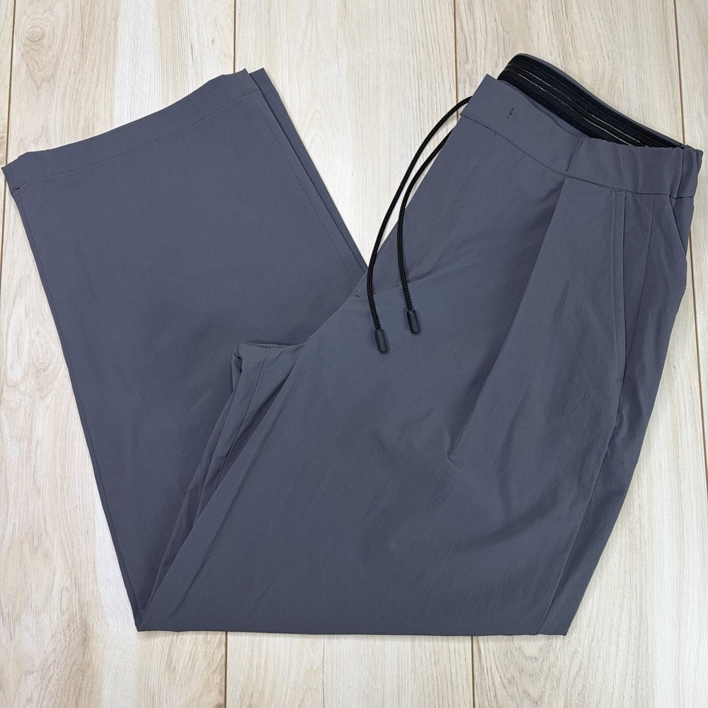 Masterpiece Mens Large Made in Japan Baggy Stylish Pants Pleated Gray Coolmax